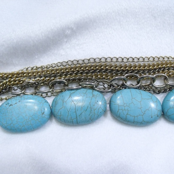 Janna Conner Faux Turquoise Chain Bracelet - Picture 2 of 3